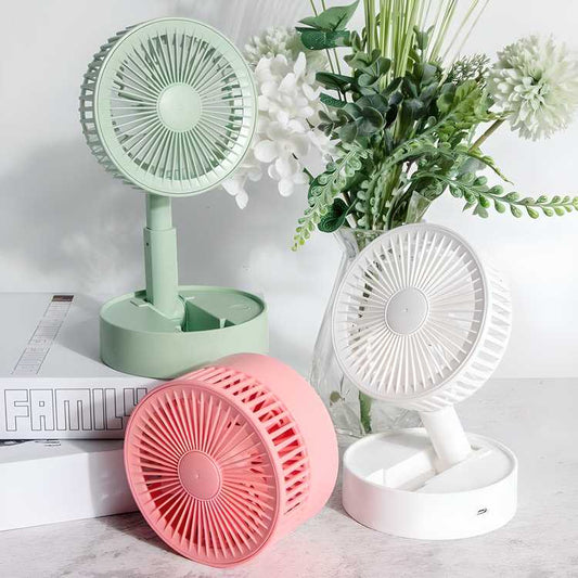 USB Handheld Fan & Rechargeable AC/DC Table/Wall Fan
